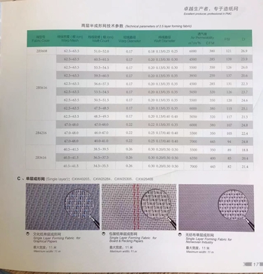 특수 및 그래픽 종이 생산을 위한 ISO 9001 2000 인증형조 직물